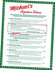 Michael's Cantina menu