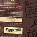 The Peppermill menu