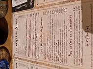 Chez Marie menu