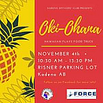 Oki-ohana Hawaiian Flavs Food Truck outside