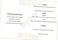 Charbonnel menu