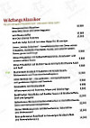 Wildfang Bier Wirtshaus menu