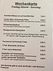 Bergblick menu