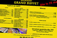 Grand Buffet menu