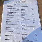 Strandpaviljoen Sea And Sun menu