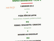 La Pizz'a Gaël'o David menu