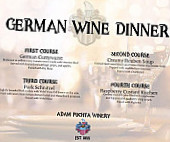Adam Puchta Winery menu