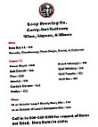 Loop Brewing Company menu
