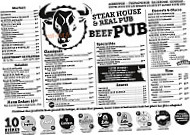 Beef Pub menu