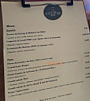 Le Club 19 menu