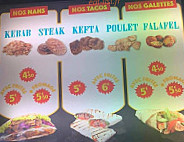 La Terrasse Kebab menu