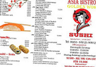 Asia Bistro Golden Wok menu