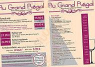 Au Grand Régal menu