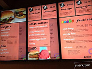 Zeebs. Fruit Ice, Burgers And Fries. menu
