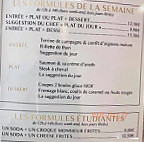 Cafe Henri menu