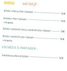 Sababa Houmousserie menu