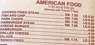 Canton Cafe menu