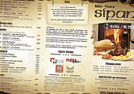 Bistro Pizzeria Sipan menu