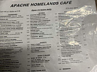 Apache Homelands menu