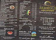 Akropolis Grill menu