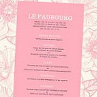 Le Faubourg menu
