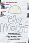 Chez Marie menu