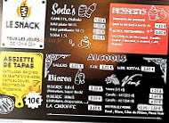 Le Snack menu