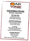 Oak Vine At Springside menu