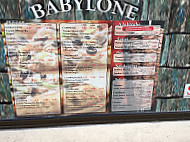 Babylone menu