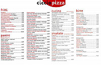 Ciccio Pizza menu