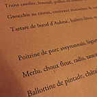 Le Pic Saint-Loup menu
