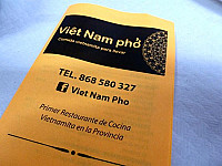 Viet Nam Pho menu