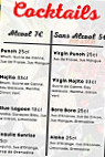 La Bonne Franquette menu