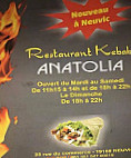 Anatolia Kebab menu