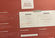 Le Resto Le France menu