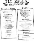 Ill Eagle Taphouse menu