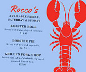 Rocco's Restaurant Bar menu