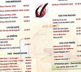 Auberge La Grange menu