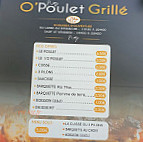 O' Poulet Grillé By Master Poulet menu