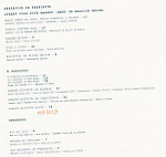 Francette menu