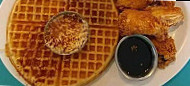 Frank's Famous Chicken Waffles food