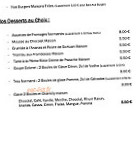 Bacchus Et Marmitons menu