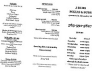 J Dub's Pizzas And Subs menu