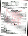Red Fox Bar Restaurant menu