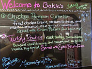 Bokie's Drive In menu