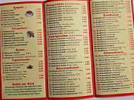 Asia Pacific menu