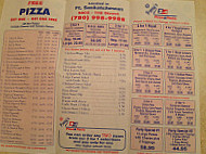 Perry's 2 For 1 Pizza & Pasta menu