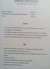 Le Beffroi menu