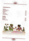 Restaurant SHIVA menu