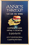 Annies Take-out menu